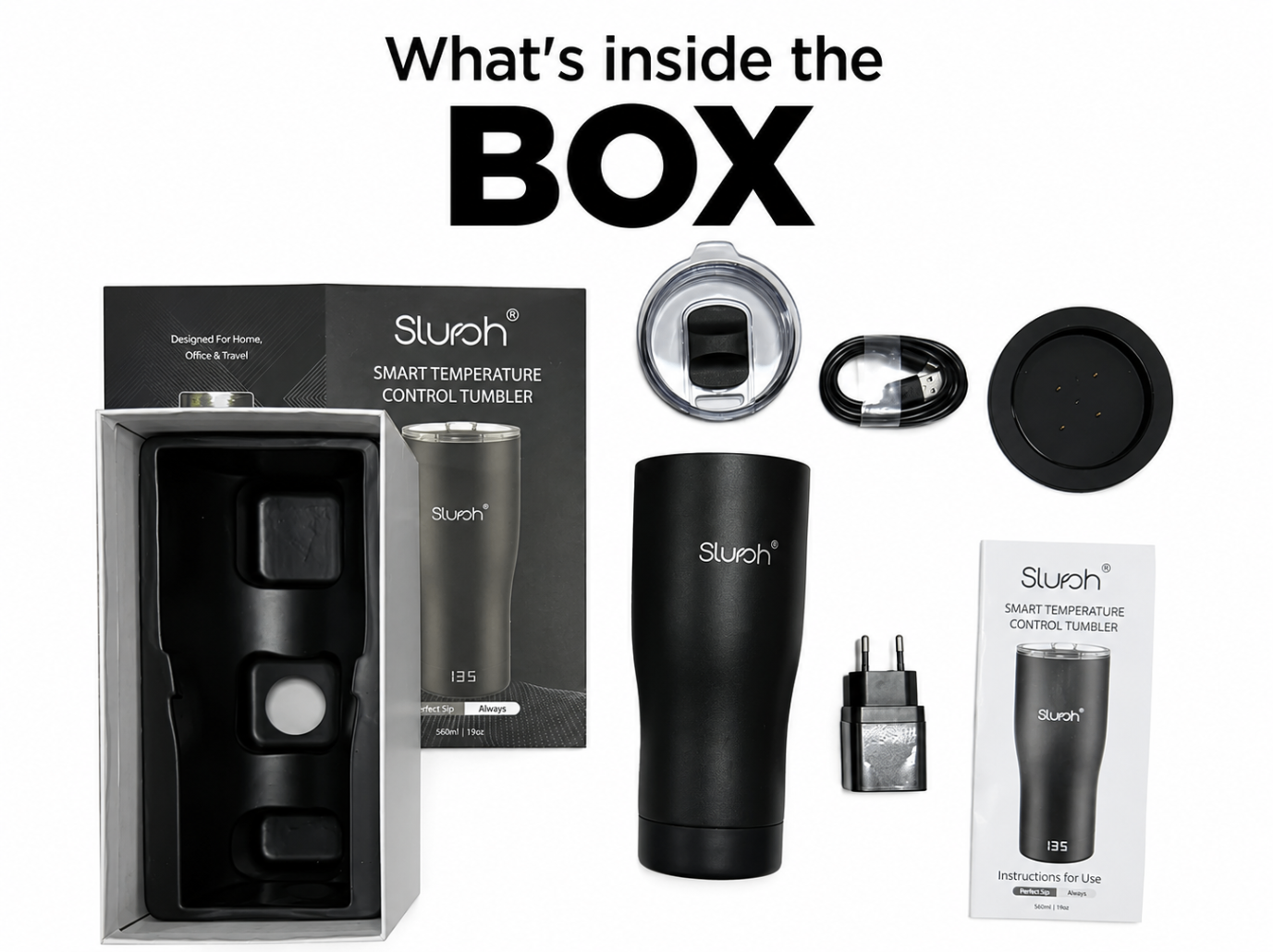 What is inside the Smart Temperature Control Tumbler box