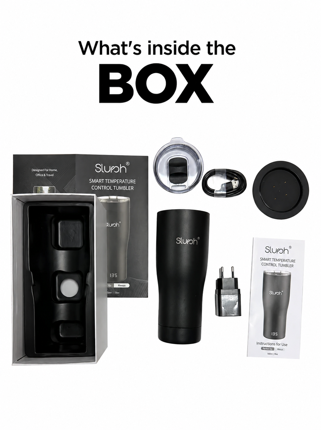 What is inside the Smart Temperature Control Tumbler box